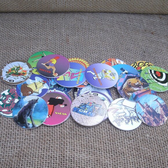 Vintage Pog Collection in Plastic Storage Tube - Picture 2 of 16